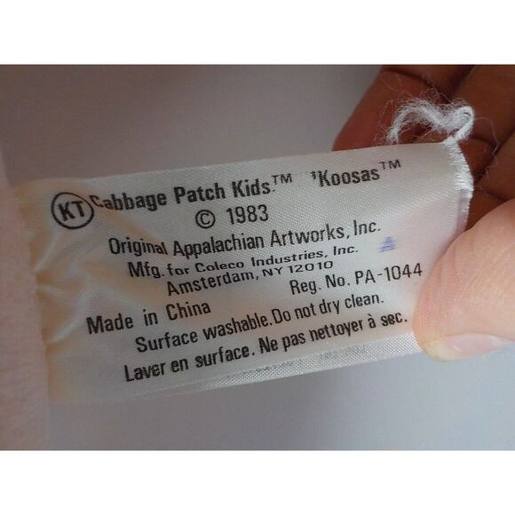 1983 VTG Cabbage Patch Kids Koosa Lion Original Appalachian Art Fabric Doll - Picture 13 of 15